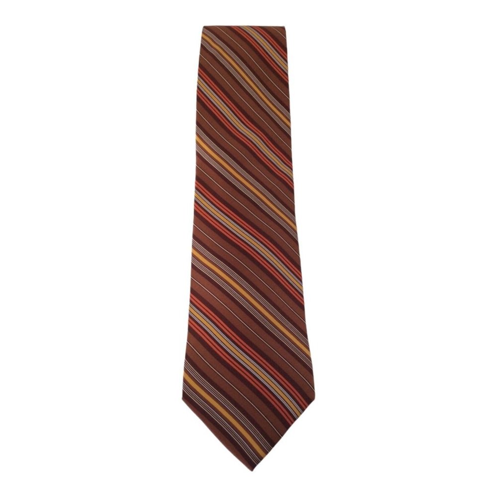 VITALIANO PANCALDI Multicolor Striped Silk Tie Made In Italy  58"/3".3/4 EX CON - Picture 6 of 6
